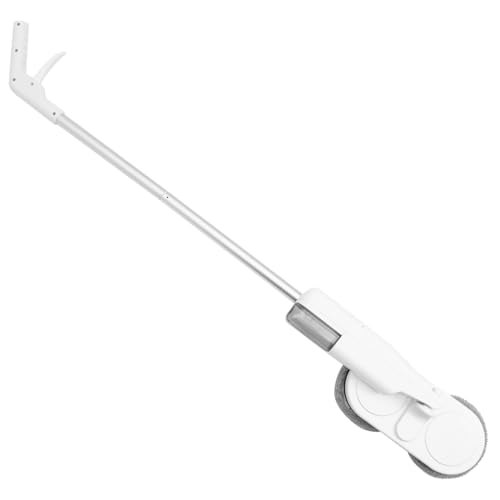 Warmhm 1 Set scopa elettrica a spruzzo automatico batteria pulizia rotante pavimento lavapavimenti portatile detergente per pavimenti lavapavimenti elettrico piatto plastica bianca