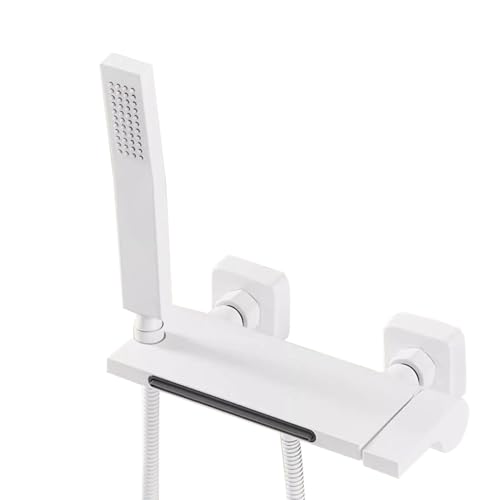 Robinet de bain cascade à poignée unique avec douchette intégrée