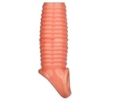 Taisei BDSM Reusable Penis Hülse Eichel Penis Extender Silikon Penisverlängerung Vorhaut Ring Penismanschette SM Bondage Penisring Cockringe Sex Spielzeug für Männer Paare(A)