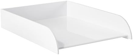 Osco ASLT-OW Hi-Gloss Stacking Letter Tray - White