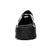 Men's Fashion Patent Leather Lug Sole Loafers,Round Toe Platform Comfort Slip On Dress Shoes (Black,8)