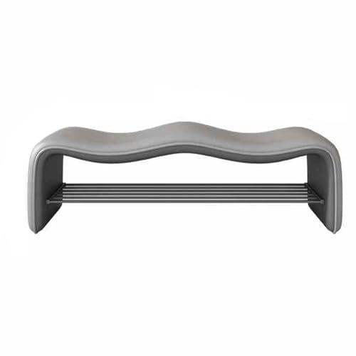 BEDOIN Entryway Bench Upholstered Storage Bench for Bedroom Shoe Rack Bench for Living Room, Hallway, Mudroom, Balcony, Sturdy Indoor Bench Seat Holds Up To 300 Lbs grey-120cm/47.24inch BEDOIN Entryway Bench Upholstered Storage Bench for Bedroom Shoe Rack Bench for Living Room, Hallway, Mudroom, Balcony, Sturdy Indoor Bench Seat Holds Up To 300 Lbs grey-120cm/47.24inch