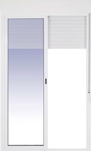 Ventanastock Puerta Balconera Aluminio Corredera Con Persiana (PVC) 1600×2185 2 hojas (marco y cajón persiana en kit)