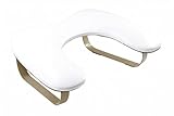 WONEDIRR Repose-ongles en forme de U : accoudoir pour ongles avec repose-pieds incurvé doré - Angle d'inclinaison de 45° - Repose-main pour manucure et salon de manucure