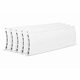 Lot de 5 Lames Volet Roulant PVC Blanc 39 mm – Longueur 1150 mm Recoupable – Non Ajourée – Remplacement Tablier Volet Manuel ou Motorisé