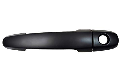 PT Auto Warehouse TO-3180P-FL - Exterior Outside Door Handle, Primed Black - with Keyhole, fits Front (Left or Right), Replaces 6921112220C1, 6921742020C0, 69211AA020C0, 69227AA010C0