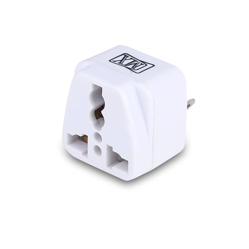 Image of MX India to Australia Travel Adapter Pack of 2 - Universal Converter Plug Type I with 3‑Pin Cross Pins for Australia New Zealand China - 250 V 10 A