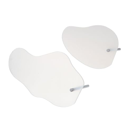 2 peças de quadro de exibição de arte de unhas transparentes, suporte de exibição de amostras de acr