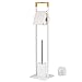 Produktbild bremermann Stand-WC-Garnitur 2in1, WC-Bürste, WC-Rollenhalter, Bambus (Weiß)