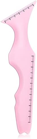 HOSAILY 5 in1 Eyeliner Stencils Silicone Multi-Purpose Eye Makeup Tool for Winged Eyeliner, Defined Eyebrow, Eyelash, Face Contour and Lip Line Lazy Quick Makeup Tool-Pink