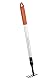 BLACK+DECKER Gartenrechen 5-Zahn - Verstellbar von 66 bis 100 cm - Karbonstahl, Fiberglas und PVC - Orange/Schwarz