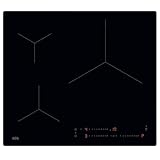 AEG TO63IV00IB Placa de Inducción, 60 cm, 3 Zonas de Cocción, Zona Paella, Sistema Hob2Hood, Función PowerBoost y Pausa, Controles Deslizantes Independientes, Temporizador Individual, Sin Marco, Negro