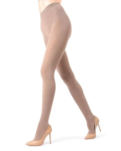 Image of MeMoi Brooklyn Flat Knit Sweater Tights for Women, Cotton Blend XS-6X