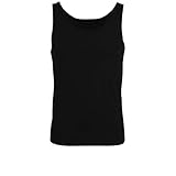 bugatti Herren Tank-Top, Baumwolle, Single Jersey, schwarz, Uni 6