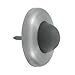 2.5 in. Diameter Wall Mount Convex Flush Bumper44; Satin Stainless Steel