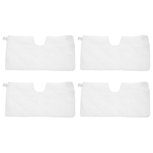 CIYODO 4 Piezas Almohadillas de Fibra Reutilizables para Mopas de Vapor Cabezales de Repuesto Lavables Accesorios para Limpiadores de Vapor para Limpieza de Suelos y Baños