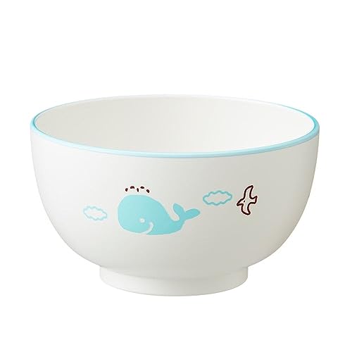 カインズ(CAINZ) 子供用食器 汁椀 HAJIKU くじら 軽い 割れにくい 丈夫 汚れが落ちやすい 水切れが良い 食洗機対応 電子レンジ可 子ども用 味噌汁椀