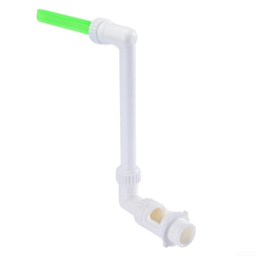 Niceminiwall Pool Waterfall Sprinkler - Above Ground Pool Fountain Green Glow Adjustable Water Sprinkler - Fits 1.5 Inch Threaded Joint - Luminous Pool Fountain