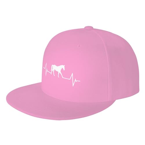 Love Riding Horses Heartbeat Outdoor Baseball Hat Flat Hat2