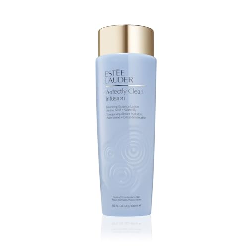 Este Lauder Perfectly Clean Infusion Balancing Skin Essence Face Lotion Toner with Amino Acid + Waterlily 13.5 Fl Oz
