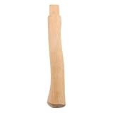 SOIMISS Mango de Madera de 36 Cm Ranura Antideslizante, Repuesto Ergonómico para Herramientas Manuales de Jardín, Camping y Corte de Leña, Accesorio Resistente para Uso Exterior