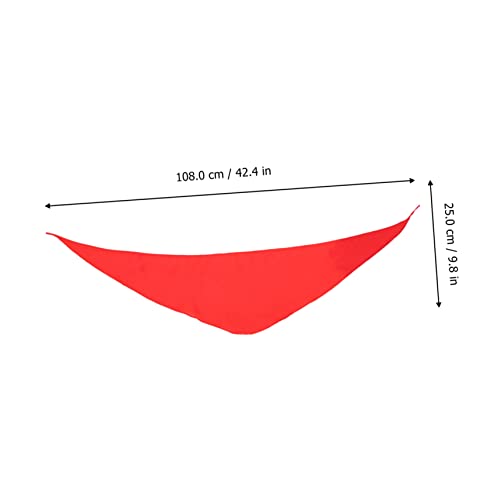 2pcs Red Dancing Scarves Lightweight Breathable Triangle Towel for Daily Practice Stage Performance Classic Red Scarf for Childrens Dance Props4