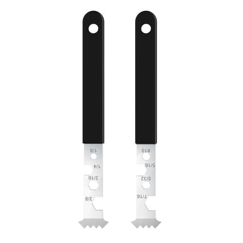 Stainless Steel Paver Removal Tool with Serrated Joint Scraping and Ergonomic Grip for Efficient Slab Extraction Rubber Grip Bri