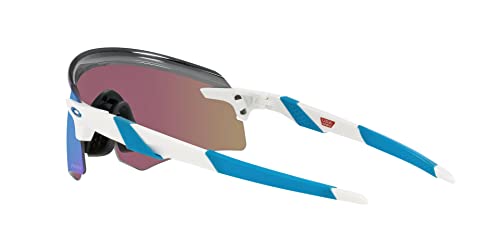 Oakley Men's Oo9471 Encoder Rectangular Sunglasses, Polished White/Prizm Sapphire, 36 Mm #TOP5