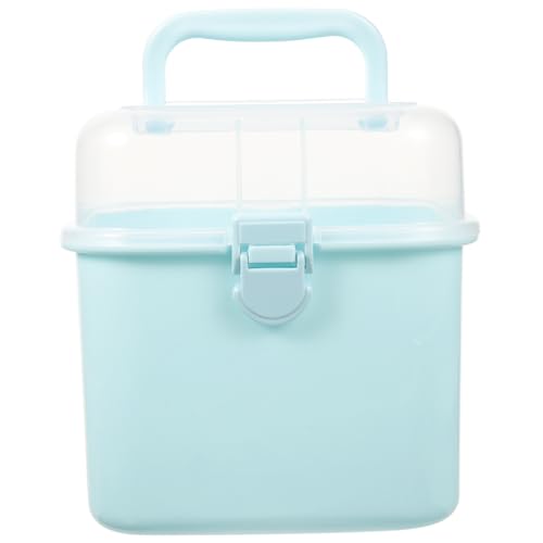 DECORNIJIA Botiquín Doméstico Multi Gran Capacidad Caja Organizadora Portátil para Medicinas Plástico Resistente y Ligero con Cierre Seguro para Uso Casa Oficina y Viajes