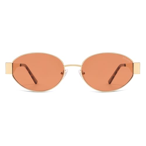 Image of SOJOS Retro Oval Sunglasses for Women Trendy Classic Shades UV400 Protection SJ1256