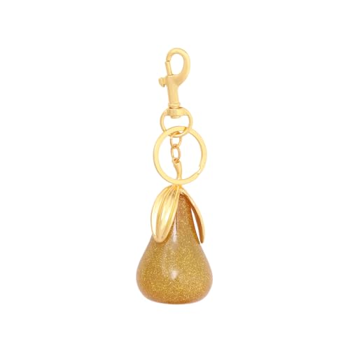 Image of Fruit Bag Charm Keychain - Gold Key Chain, Cute Purse Handbags Accessories - Beautiful Gift for Women