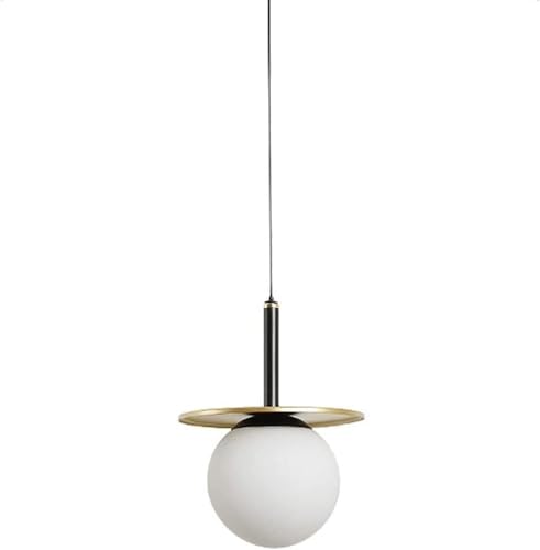 Suspension globe en verre givré ajustable pour en finir avec les lumières éblouissantes