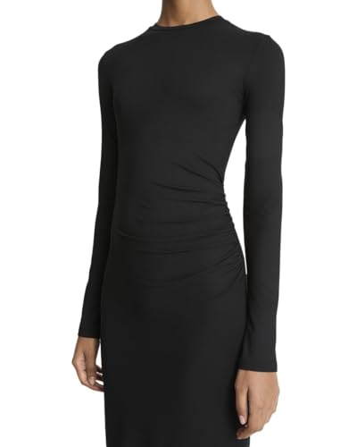 Image of Vince Women's Draped Crew Neck Dress