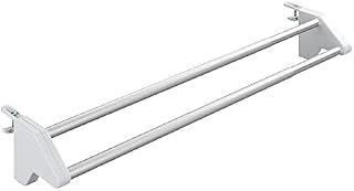 WENKO Radiator Clothes Dryer Standard-extendable, Aluminium, White, 13 x 62-110 x 11.5 cm