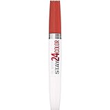 MAYBELLINE Super Stay 24 2-step Long Lasting Liquid Lipstick and Lip Balm, 915 Sultry Amber, 1 count
