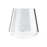 GSI Outdoors Stemless Red Wine Glass, Shatterproof Camp Glass, Clear