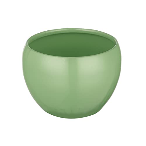Image of Metal Planter Pot for Indoor Plants & Flowers Table Top Planter for Living Room, Home Decor Decorative Pots for Indoor Plants Rust Free Metal Planter for Balcony and Garden Decor (Aqua)