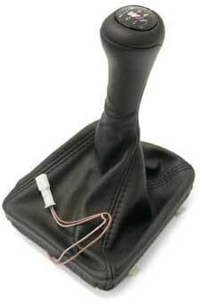 Replacement Manual Trans Shift Knob w/Boot Illuminated Black Leather M for BMW