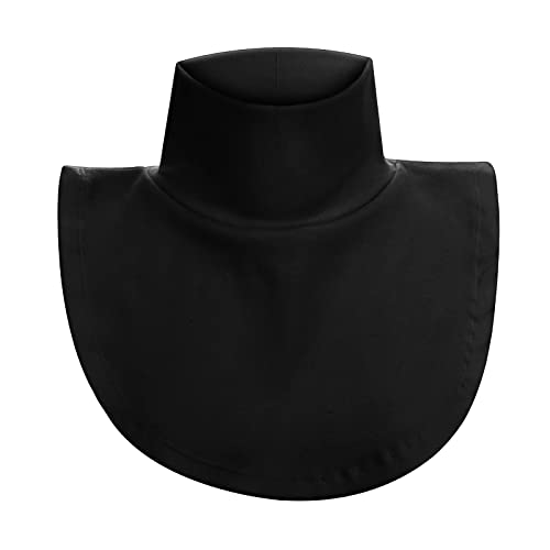 Lusofie Krageneinsatz Blusenkragen Einsatz Damen Falscher Rollkragenpullover krageneinsatz Damen Halbbluse mit Falschem Kragen aus Baumwolle Schulterwärmer Rollkragen Einsatz Priester Kragen
