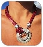 Boho Choker Necklace for Women Suede Leather Necklace Layered Cho...