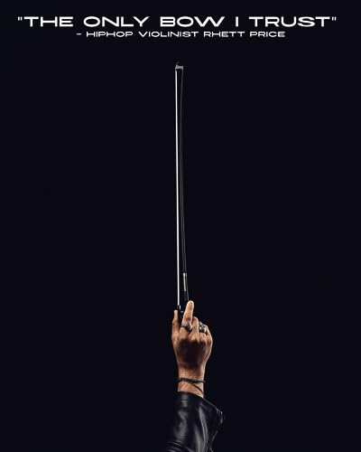 image for Fiddlerman Carbon Fiber Violin Bow 1/4, Black