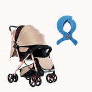 Roamer Baby Stroller/Pram with Six Months Warranty for Toddler/Kids for 0 to 3 Years Travel Friendly with Full Canopy,5 Point Safety Harness, Adjustable backrest, 360 Swivel Wheel - Brown