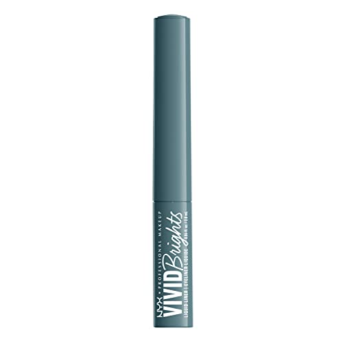 Nyx Professional Makeup Vivid Brights Liquid Liner, Smear-Resistant Eyeliner With Precise Tip - Cyan Simp #TOP7
