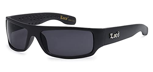 LOCS 9003 MATTE Flat Sunglasses Authentic Gangster Sleek Chino Lowrider Shades