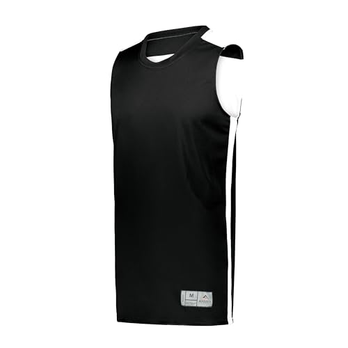 Augusta Sportswear Boys' Standard Youth Swish Reversible Basketball Jersey, Black/White