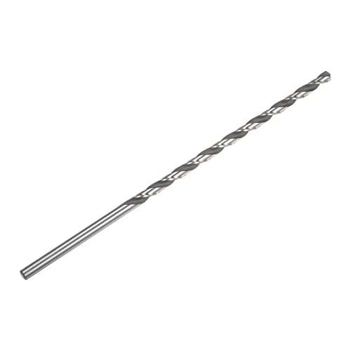 Harfington 6542 High-Speed Steel Twist Drill Bit, 6Mm Drill Bit 200Mm Length Extended Straight Shank Black Oxide Ground Drill Bit For Steel Aluminum Alloy #TOP2