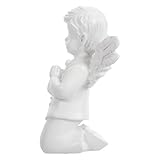 ANDRESLAD Resin Engel Figur Betender Schutzengel Skulptur Dekoration für Tisch Garten Wohnzimmer Geschenk für Engel Liebhaber Hochwertige Harzverarbeitung Langlebig