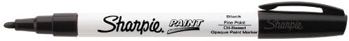 Sharpie Oil-Based Fine Point Paint Markers, 12 Black Markers (37301)