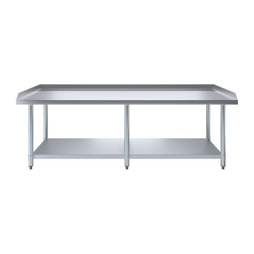 Image of AmGood Stainless Steel Equipment Stand - Heavy Duty, Commercial Grade, with Undershelf, NSF Certified (24 inch Width x 72 inch Length)