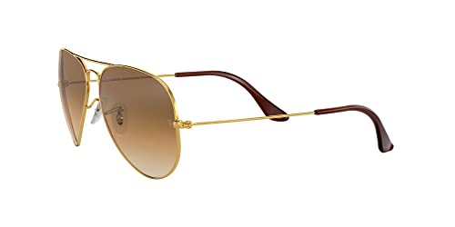 Ray-Ban Unisex Adult Rb3025 Classic Gradient Sunglasses, Gold/Clear Gradient Brown, 58 Mm Us #TOP2